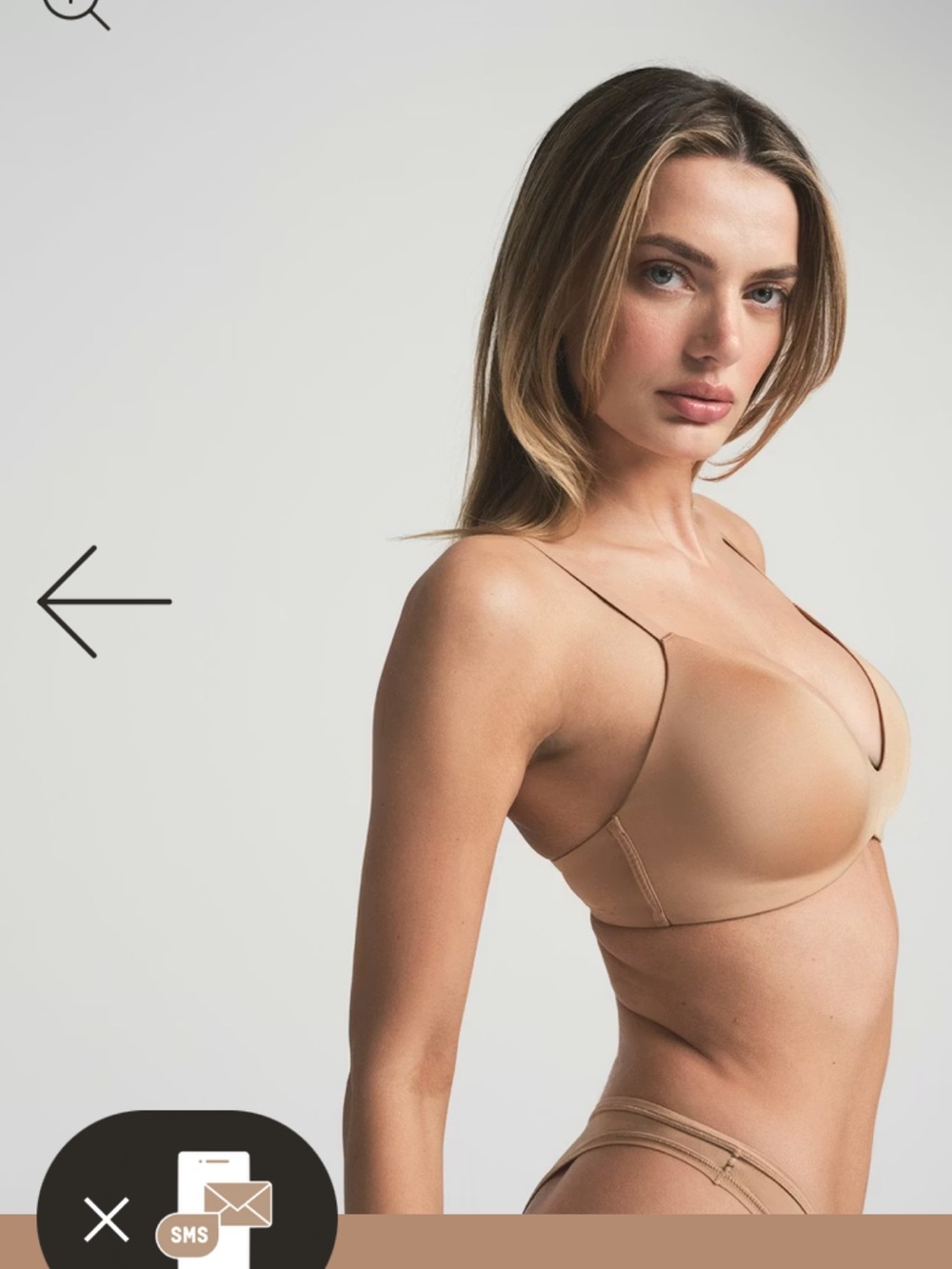 SKIMS Nude Seamless Wireless Bra - Picture 2 of 3